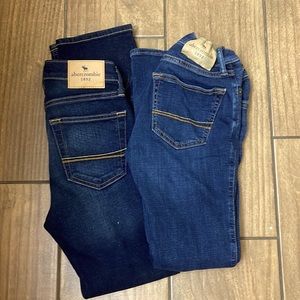Boys Abercrombie kids jeans size 11/12 slim straight